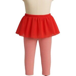 Carters Baby Girl 24M Red Tutu Leggings Christmas Striped Tulle Pants